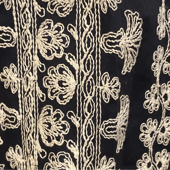 Y2K Nanette Lepore Embroidered Sundress Navy & White in size 6 - Picture 5 of 10